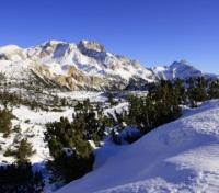 Winter Landscape Italian Alps Dolomites